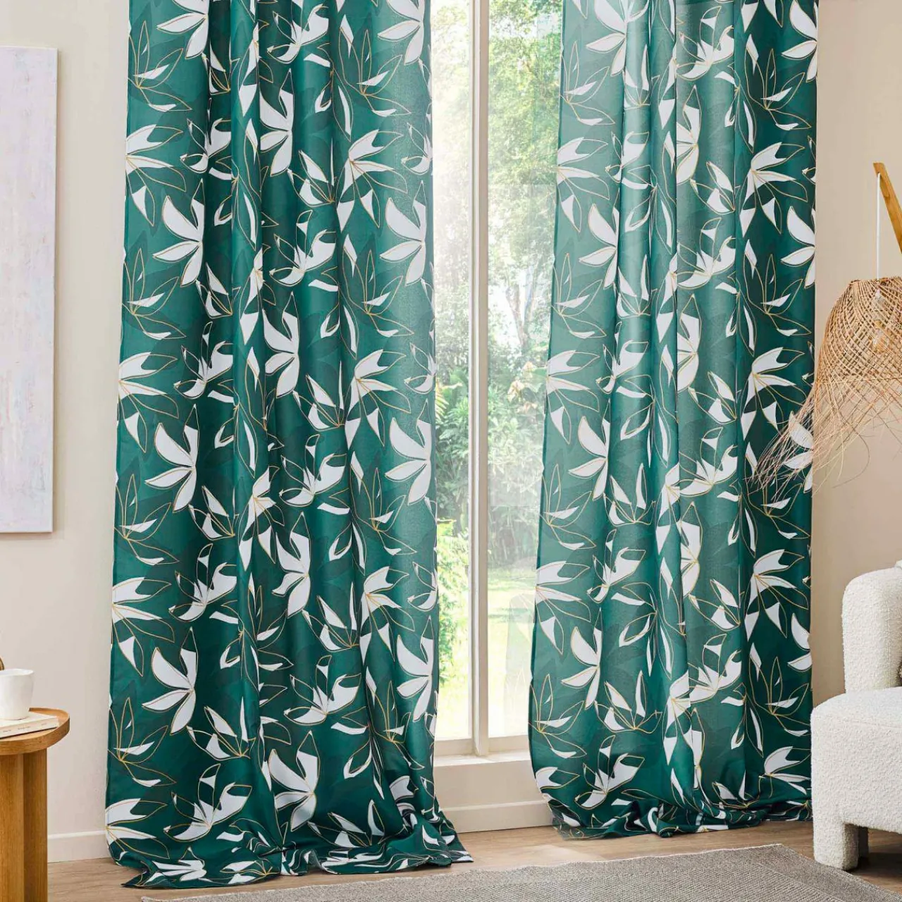 Rideau|douceur d'intu017drieur Rideau (140 x 260 cm) Elsa Vert