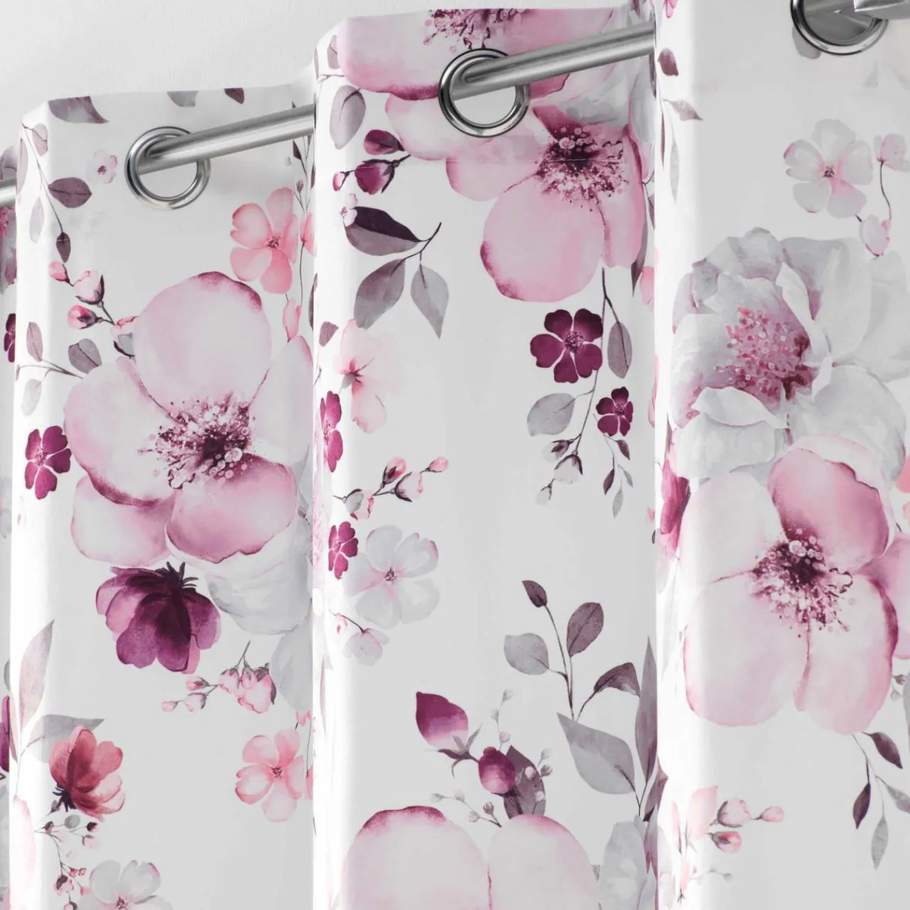 Rideau|DOUCEUR D'INTERIEUR Rideau (140 x 240 cm) Velvet flower Blanc