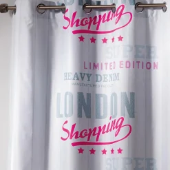 Rideau|DOUCEUR D'INTERIEUR Rideau (140 x H240 cm) Girly London Blanc
