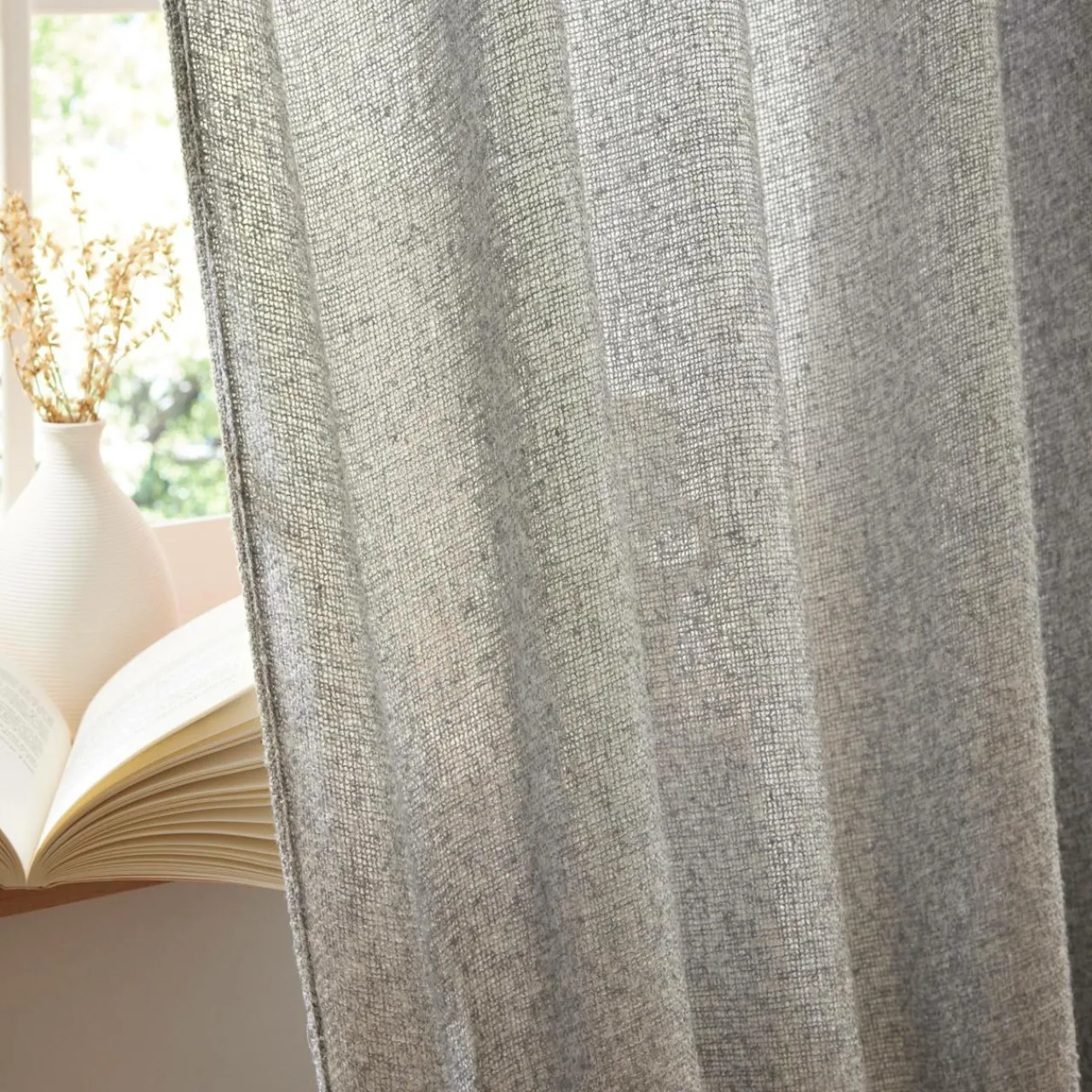 Rideau|EMINZA Rideau ajustable (140 x max 300 cm) Nils Gris