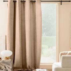 Rideau|douceur d'intu017drieur Rideau bouclette (140 x 260 cm) Winona Beige