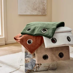 Rideau|douceur d'intu017drieur Rideau bouclette (140 x 260 cm) Winona Beige