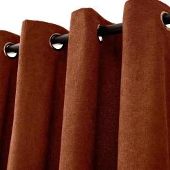 Rideau|douceur d'intu017drieur Rideau bouclette (140 x 260 cm) Winona Terracotta
