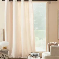 Rideau|douceur d'intu017drieur Rideau bouclette (140 x 260 cm) Winona Ecru