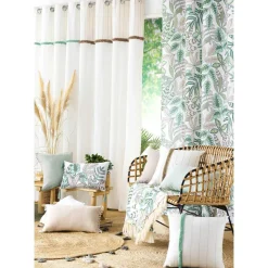Rideau|DOUCEUR D'INTERIEUR Rideau coton (140 x 240 cm) Alizée Ecru
