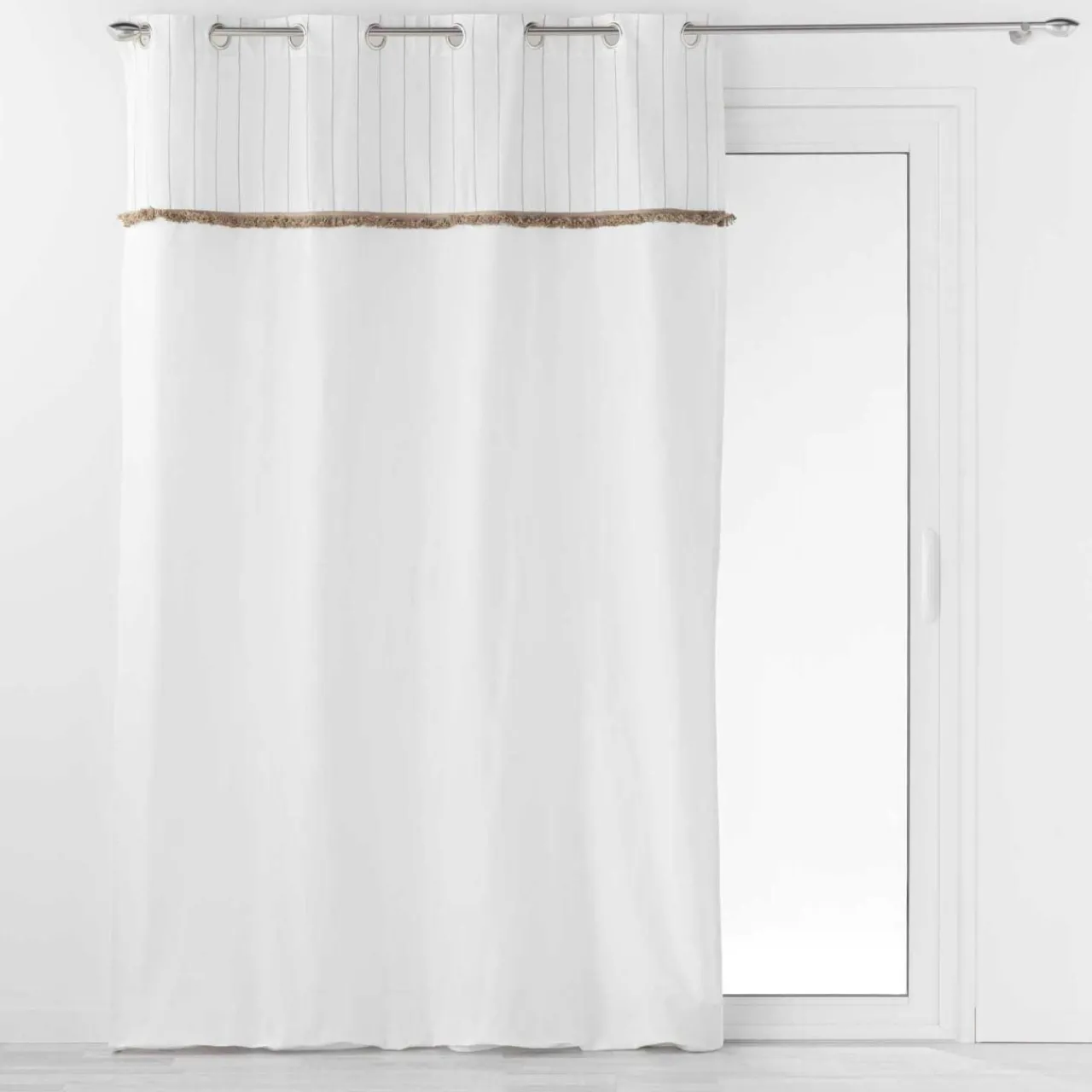 Rideau|DOUCEUR D'INTERIEUR Rideau coton (140 x 240 cm) Alizée Ecru