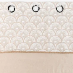 Rideau|DOUCEUR D'INTERIEUR Rideau coton (140 x 240 cm) Bahina Beige