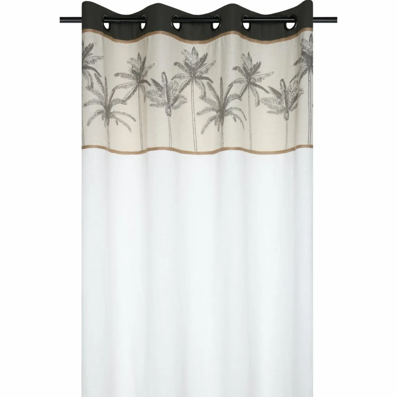 Rideau|LOVELY CASA Rideau coton (140 x 260 cm) Bako Beige