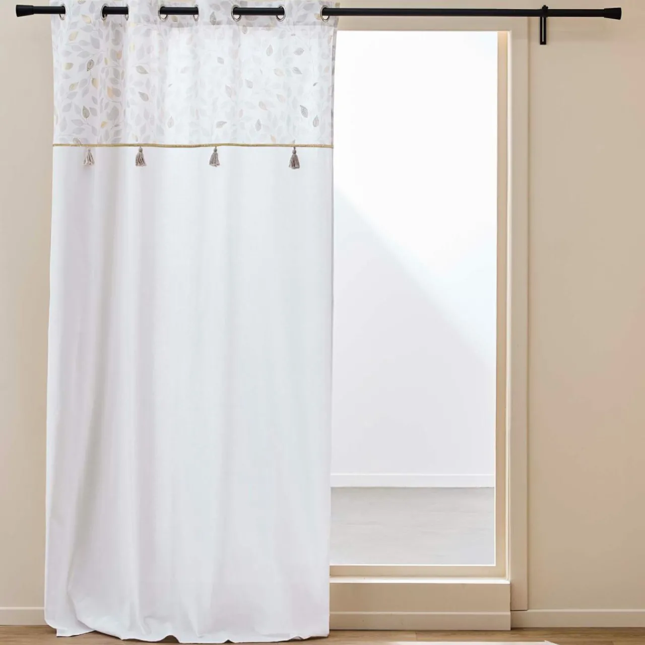 Rideau|douceur d'intu017drieur Rideau coton (140 x 240 cm) Duchesse Blanc