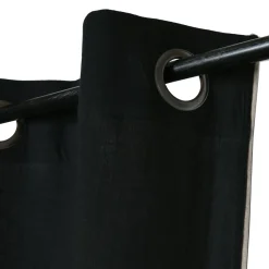 Rideau|STOF Rideau coton (140 x 260 cm) Helios Noir