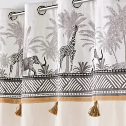 Rideau|DOUCEUR D'INTERIEUR Rideau coton (140 x 240 cm) Kenya lodge Ecru