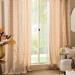 Rideau|douceur d'intu017drieur Rideau coton (140 x 280 cm) Ondine Blanc