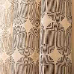 Rideau|douceur d'intu017drieur Rideau coton (140 x 240 cm) Ondine Noir