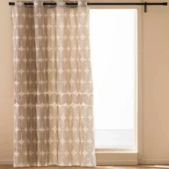 Rideau|douceur d'intu017drieur Rideau coton (140 x 240 cm) Ondine Noir