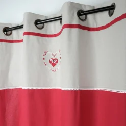 Rideau|STOF Rideau coton (140 X 260 cm) Pauline Rouge