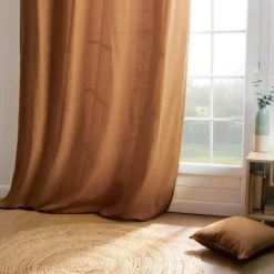Rideau|EMINZA Rideau coton (140 x 260 cm) Pixel Camel