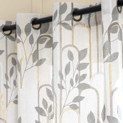 Rideau|douceur d'intu017drieur Rideau coton (140 x 240 cm) Roseris Gris