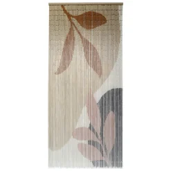 Rideau|LUANCE Rideau de porte bambou (90 x 200 cm) Abstraction Beige