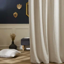 Rideau|EMINZA Rideau effet chiné (140 x 240 cm) James sable Beige