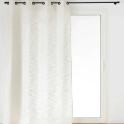 Rideau|douceur d'intu017drieur Rideau effet lin tissé (140 x 260 cm) Nando Ecru