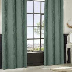 Rideau|Atmosphera, cru017dateur d'intu017drieur Rideau effet plissé (135 x 260 cm) Maely Bleu