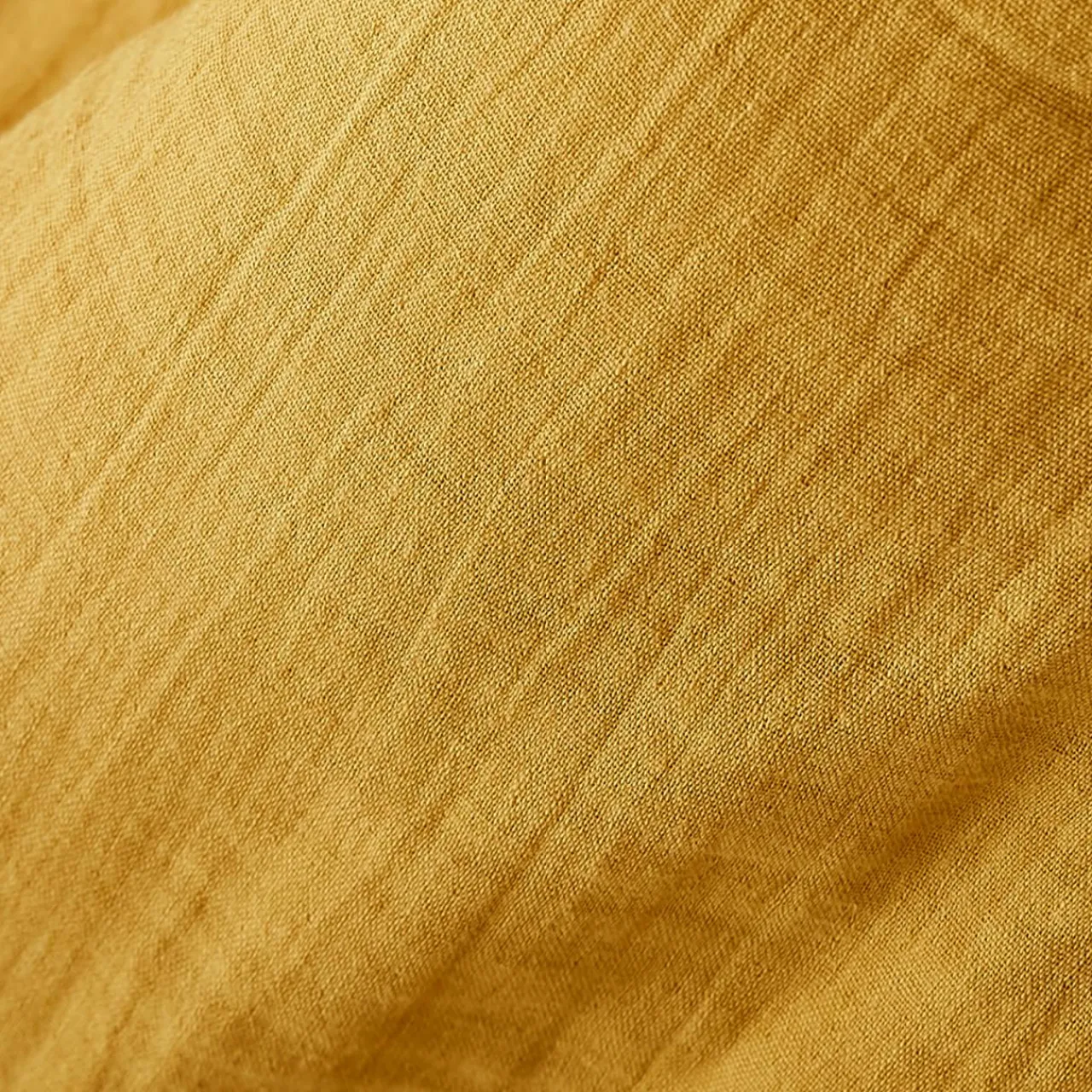 Rideau|EMINZA Rideau gaze de coton ajustable (280 x max 300 cm) Gaïa Jaune safran