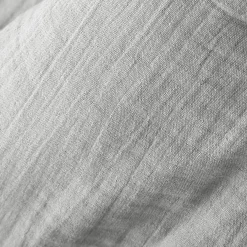 Rideau|EMINZA Rideau gaze de coton ajustable (280 x max 300 cm) Gaïa Gris nuage Gris clair