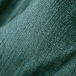 Rideau|EMINZA Rideau gaze de coton galon fronceur (180 x 240 cm) Gaïa Bleu canard