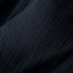 Rideau|EMINZA Rideau gaze de coton galon fronceur (180 x 240 cm) Gaïa Bleu nuit