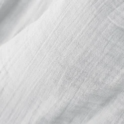 Rideau|EMINZA Rideau gaze de coton galon fronceur (140 x 240 cm) Gaïa Gris nuage Gris clair