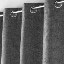 Rideau|douceur d'intu017drieur Rideau œillets velours (140 x 260 cm) Verra Gris Anthracite