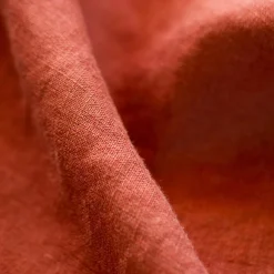 Rideau|EMINZA Rideau lin lavé ajustable (140 x max 270 cm) Louise Terracotta