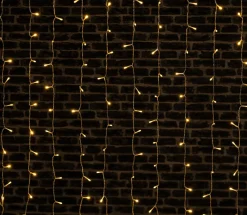 Guirlande Lumineuse Grand Format|Guirlande Lumineuse|FEERIC LIGHTS Rideau lumineux H2 m L3 m 600 LED Blanc chaud