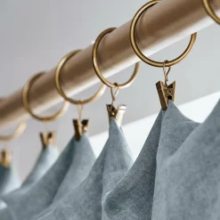 Rideau|EMINZA Rideau lyocell Tencel™ ajustable (140 x max 270 cm) Olivia stone Bleu