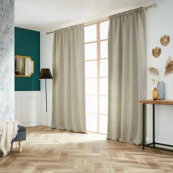 Rideau|EMINZA Rideau obscurcissant galon fronceur (140 x 260 cm) Dark Taupe