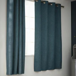 Rideau Thermique|Rideau|EMINZA Rideau obscurcissant thermique (140 x 180 cm) Alba Bleu