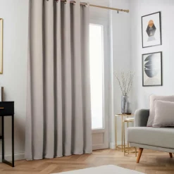 Rideau|EMINZA Rideau obscurcissant thermique (140 x 240 cm) Minuit Taupe