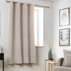 Rideau|EMINZA Rideau obscurcissant thermique (140 x 180 cm) Minuit Taupe