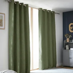 Rideau Thermique|Rideau|EMINZA Rideau obscurcissant thermique (140 x 280 cm) Alba Vert kaki