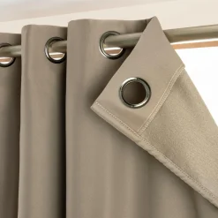 Rideau Thermique|Rideau|EMINZA Rideau obscurcissant thermique (180 x 260 cm) Calore Taupe