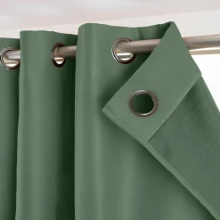Rideau Thermique|Rideau|EMINZA Rideau obscurcissant thermique (140 x 240 cm) Calore Vert romarin