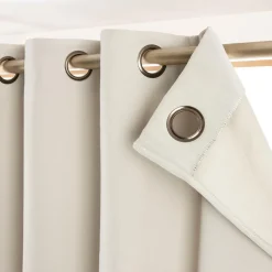 Rideau Thermique|Rideau|EMINZA Rideau obscurcissant thermique (180 x 260 cm) Calore Beige