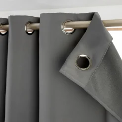 Rideau Thermique|Rideau|EMINZA Rideau obscurcissant thermique (280 x 260 cm) Calore Gris Anthracite