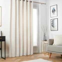 Rideau|EMINZA Rideau obscurcissant thermique (180 x 260 cm) Minuit sable Beige