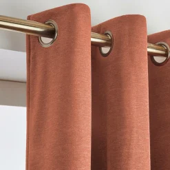 Rideau|EMINZA Rideau obscurcissant thermique (140 x 240 cm) Minuit Terracotta