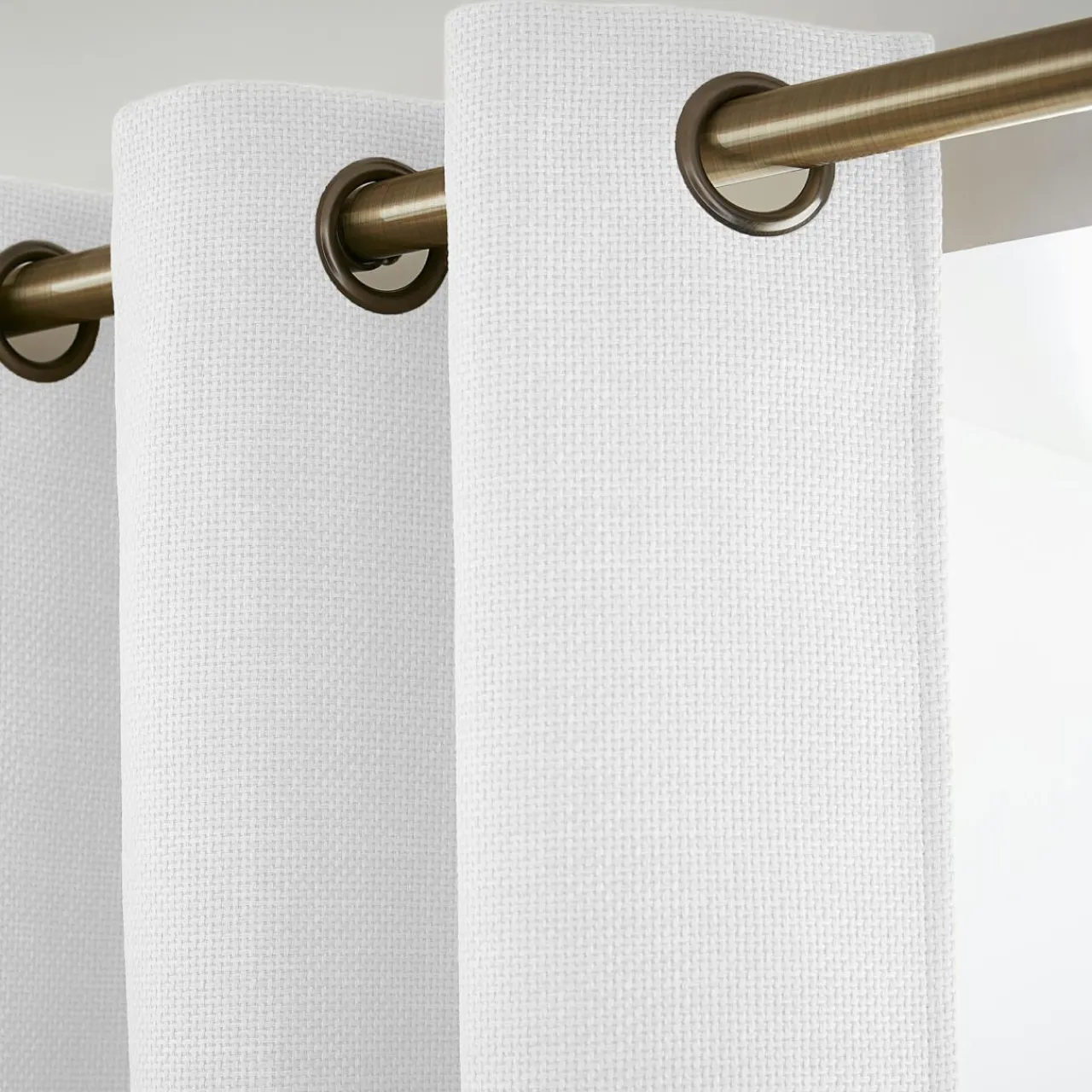 Rideau Thermique|Rideau|EMINZA Rideau obscurcissant thermique (180 x 260 cm) Alba perle Blanc