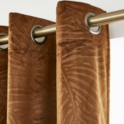 Rideau|EMINZA Rideau obscurcissant velours (140 x 280 cm) Fern Camel
