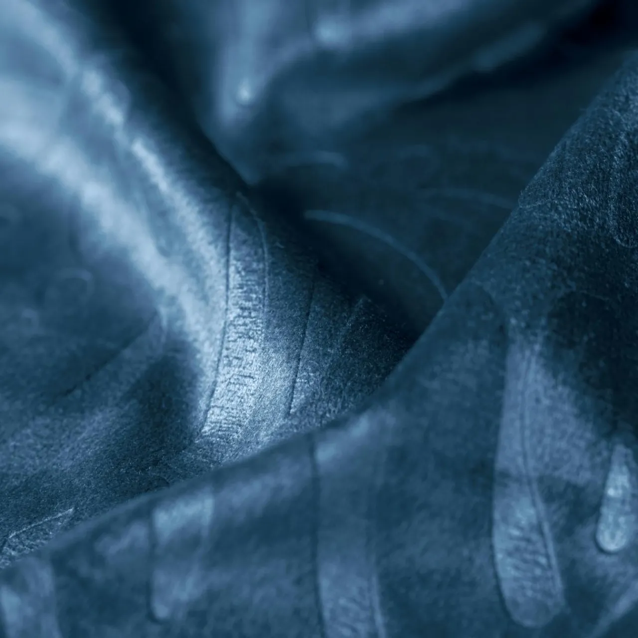 Rideau|EMINZA Rideau obscurcissant velours (140 x 280 cm) Fern Bleu marine