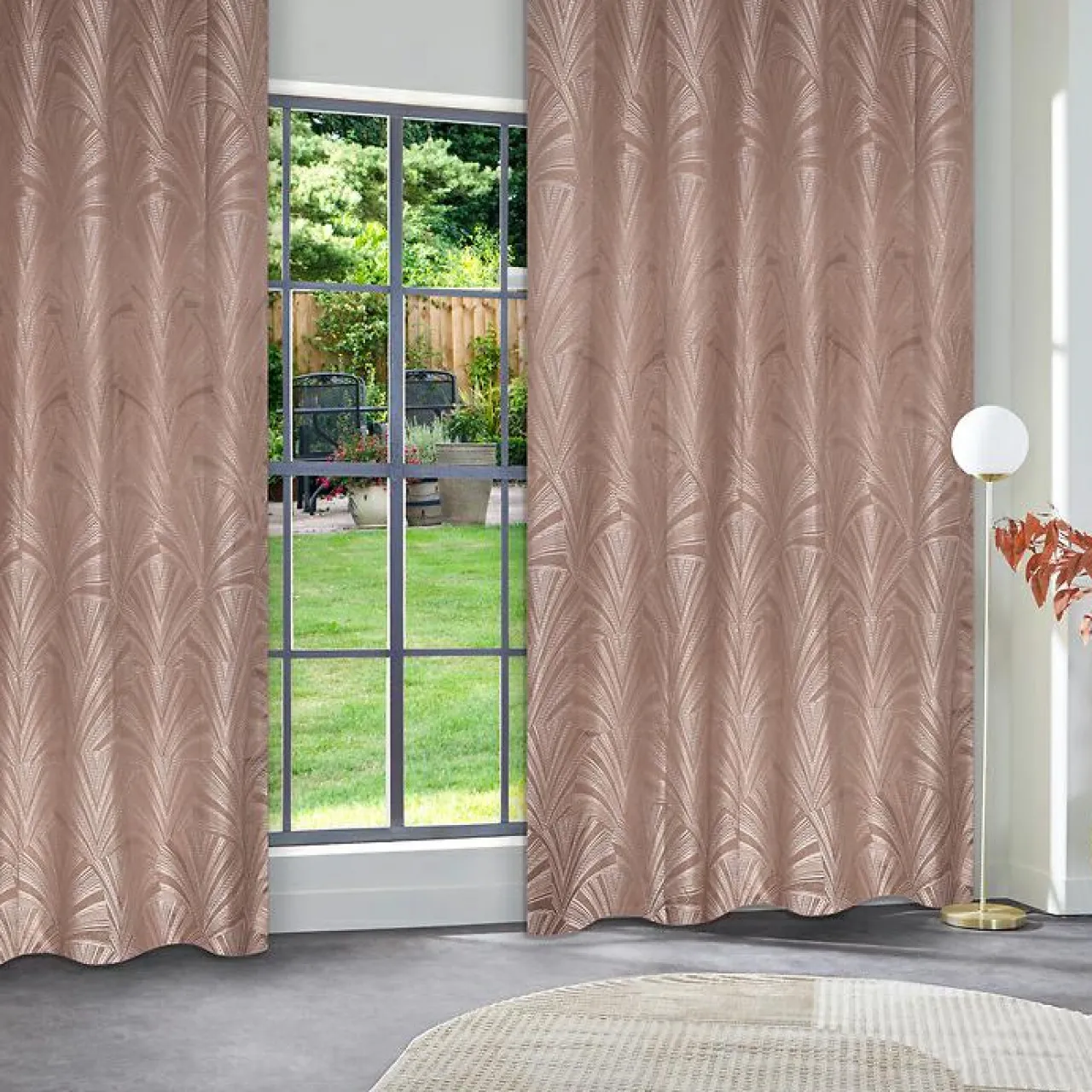 Rideau|Atmosphera, cru017dateur d'intu017drieur Rideau occultant (140 x 260 cm) Effie tonka Marron