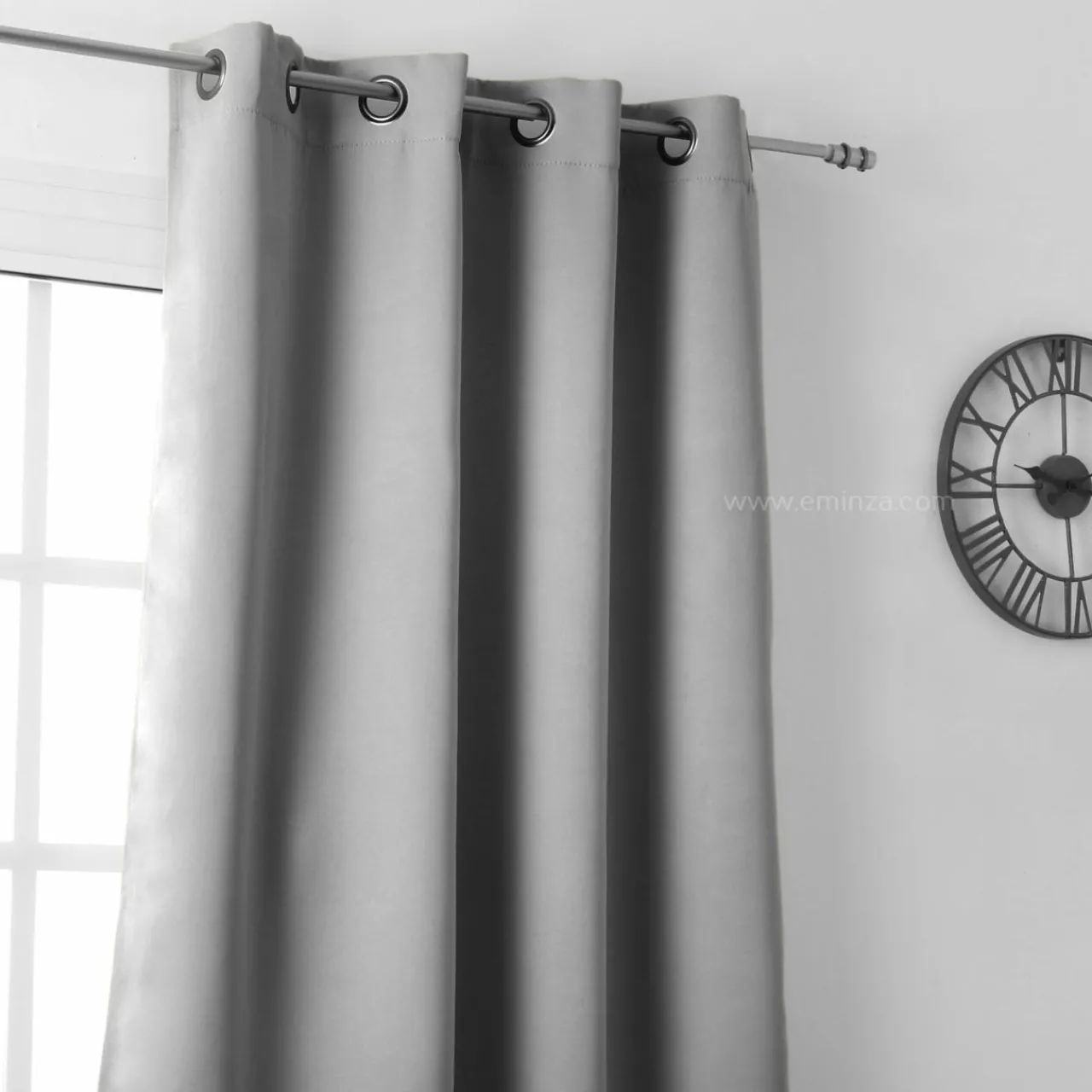 Rideau|LOVELY CASA Rideau occultant (135 x H250 cm) Notte Gris